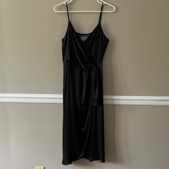 anthropologie black satin dress NWT ANTHROPOLOGIE BLACK PLUNGE SATIN MINI DRESS SIZE 6 – WEARHOUSE  CONSIGNMENT